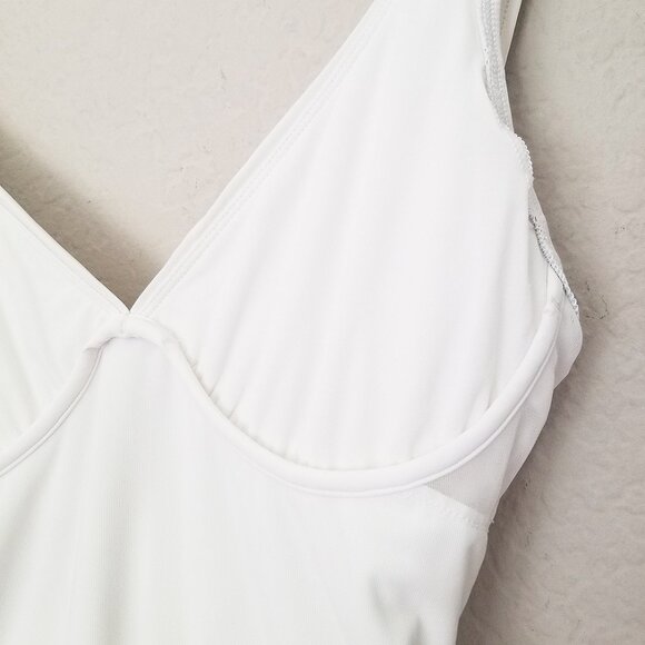 Tommy Bahama Pearl Wrap-Front One-Piece Swimsuit White Size 10 Summer Pool Beach - Picture 11 of 15